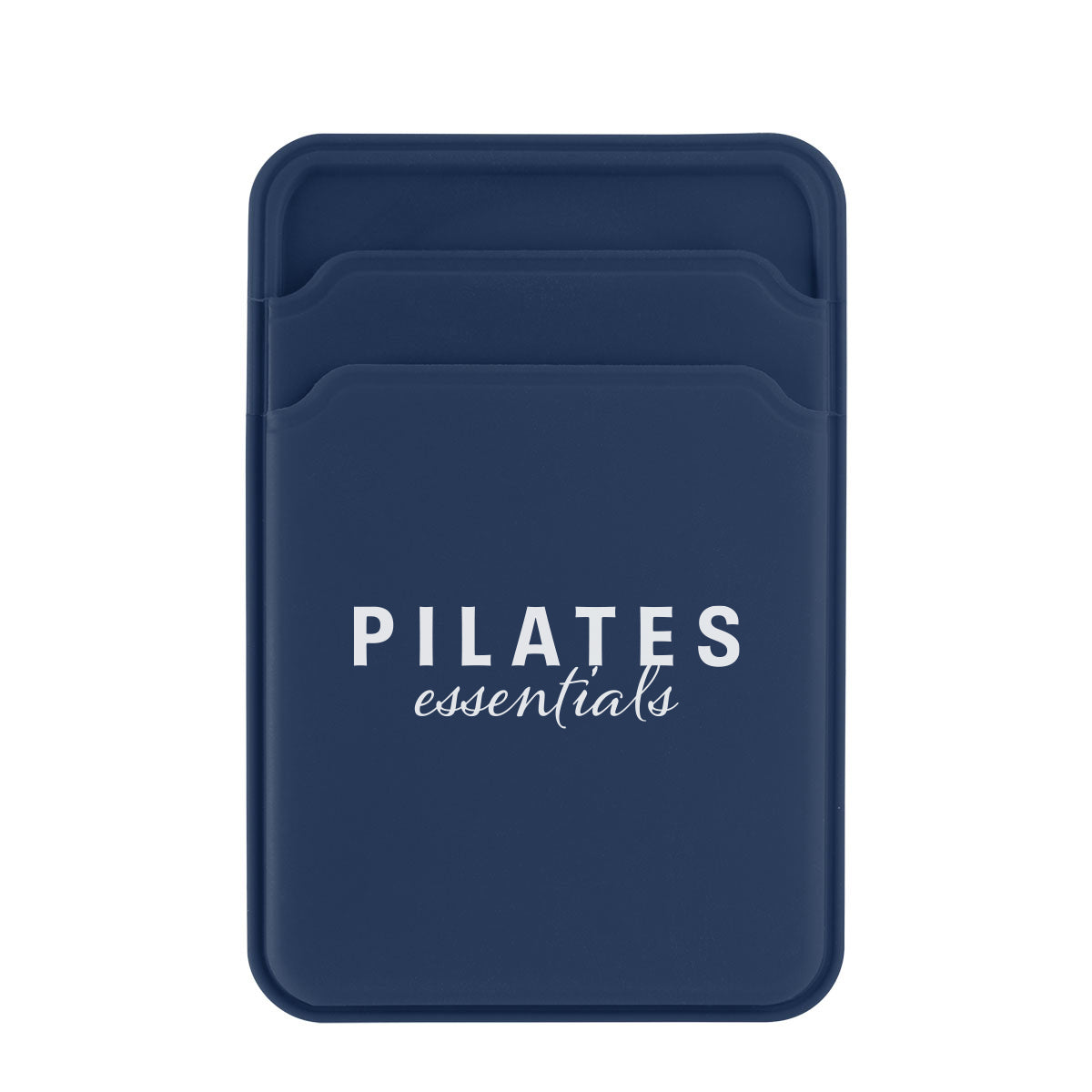 Magnetic Phone Wallet in Silicone - Navy - Silk Screen