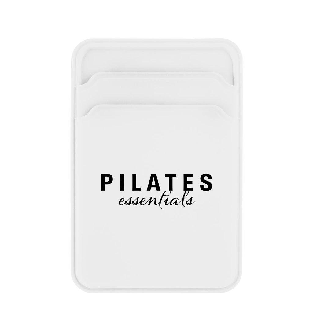 Magnetic Phone Wallet in Silicone - White - Silk Screen
