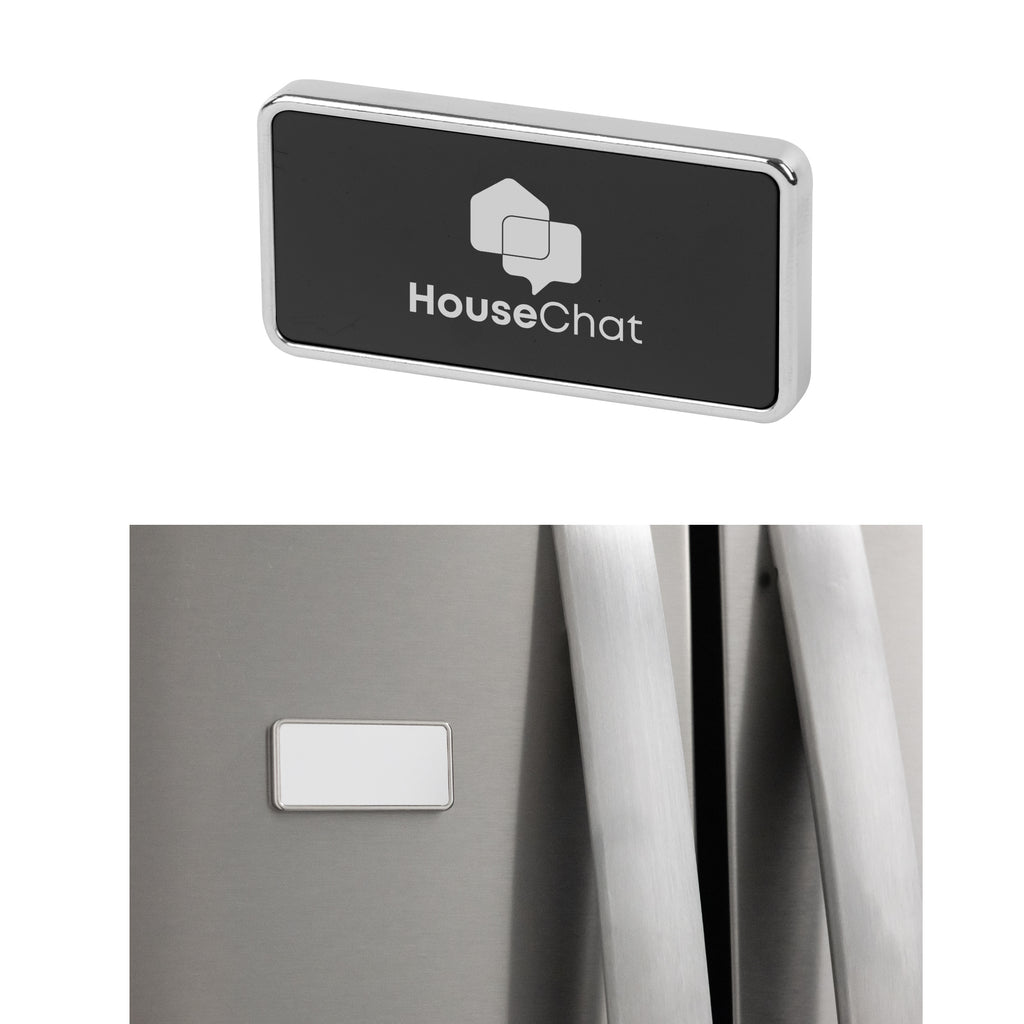 Magnetic Photo Holder, Two Piece Full Color - Black - Laser Engraving