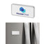 Magnetic Photo Holder, Two Piece Full Color - Silver with White - Full Color