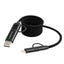 Magnetic Quick Charge Cable, 65W - Black - Pad Print