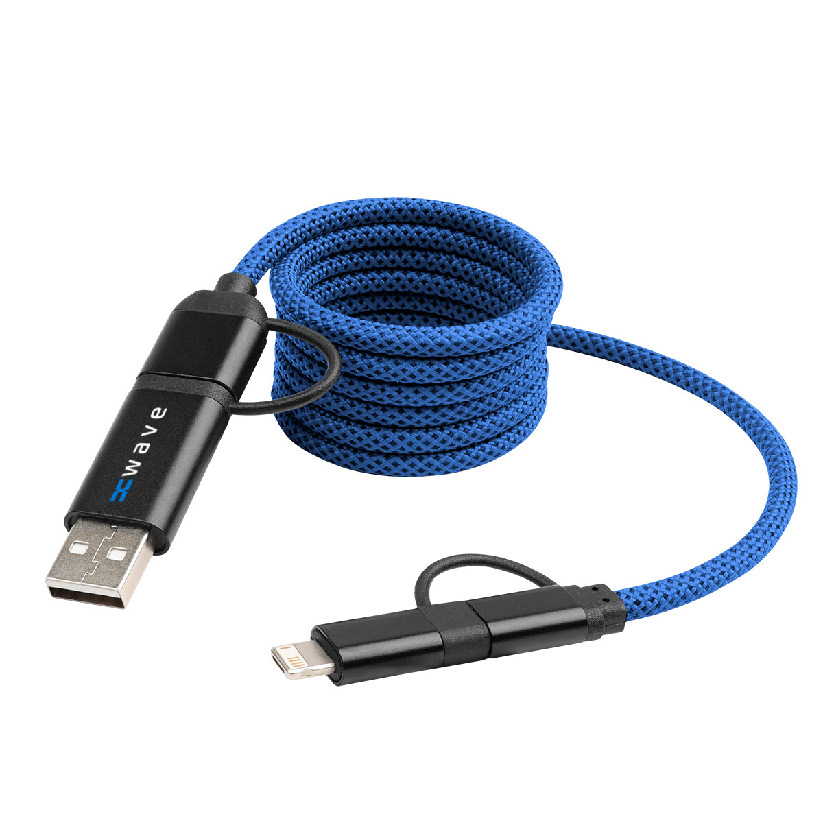 Magnetic Quick Charge Cable, 65W - Royal Blue - Pad Print
