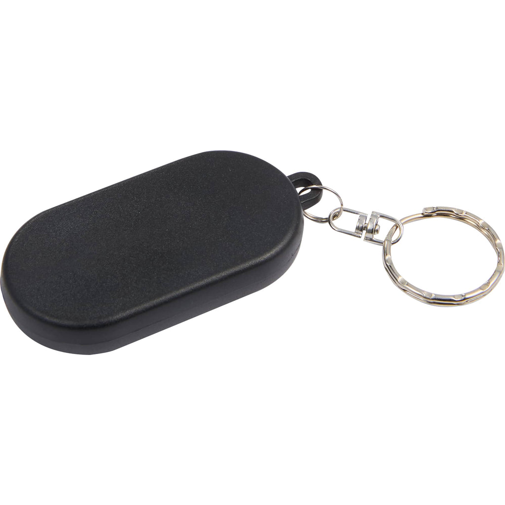 Magnetic Slider Fidget with Keychain - Black - Back