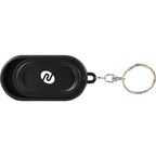 Magnetic Slider Fidget with Keychain - Black - Front