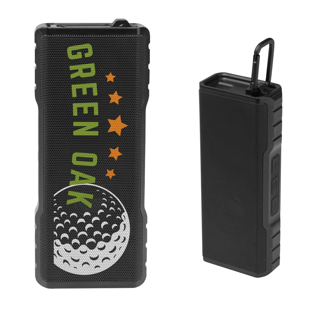 Magnetic Speaker with Carabiner Clip - Black - Full Color