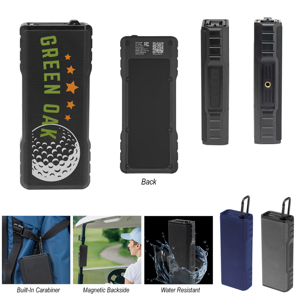 Magnetic Speaker with Carabiner Clip