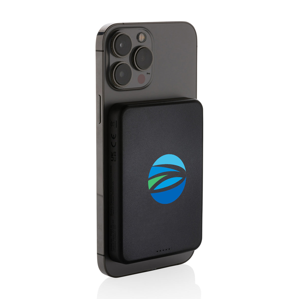 Magnetix Magnetic Power Bank, 5,000 mAh - Black - View 2
