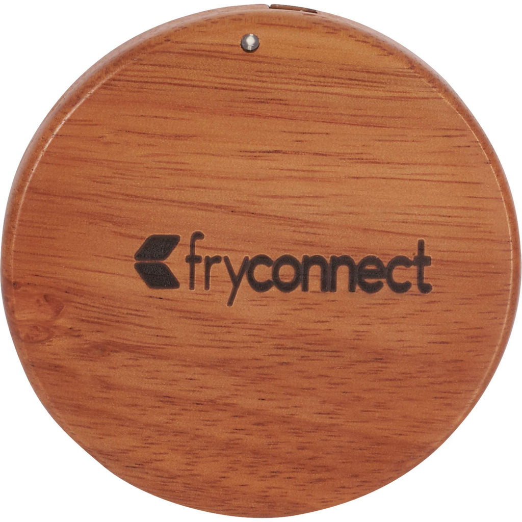 Mahogany Wood Wireless Charging Pad, 5W Laser Engraving - Wood - Front 2