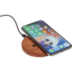 Mahogany Wood Wireless Charging Pad, 5W Laser Engraving - Wood - Photo 2