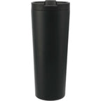 Maia Copper Insulated Tumbler with Two Lids, 24 oz Full Color - Black - Back