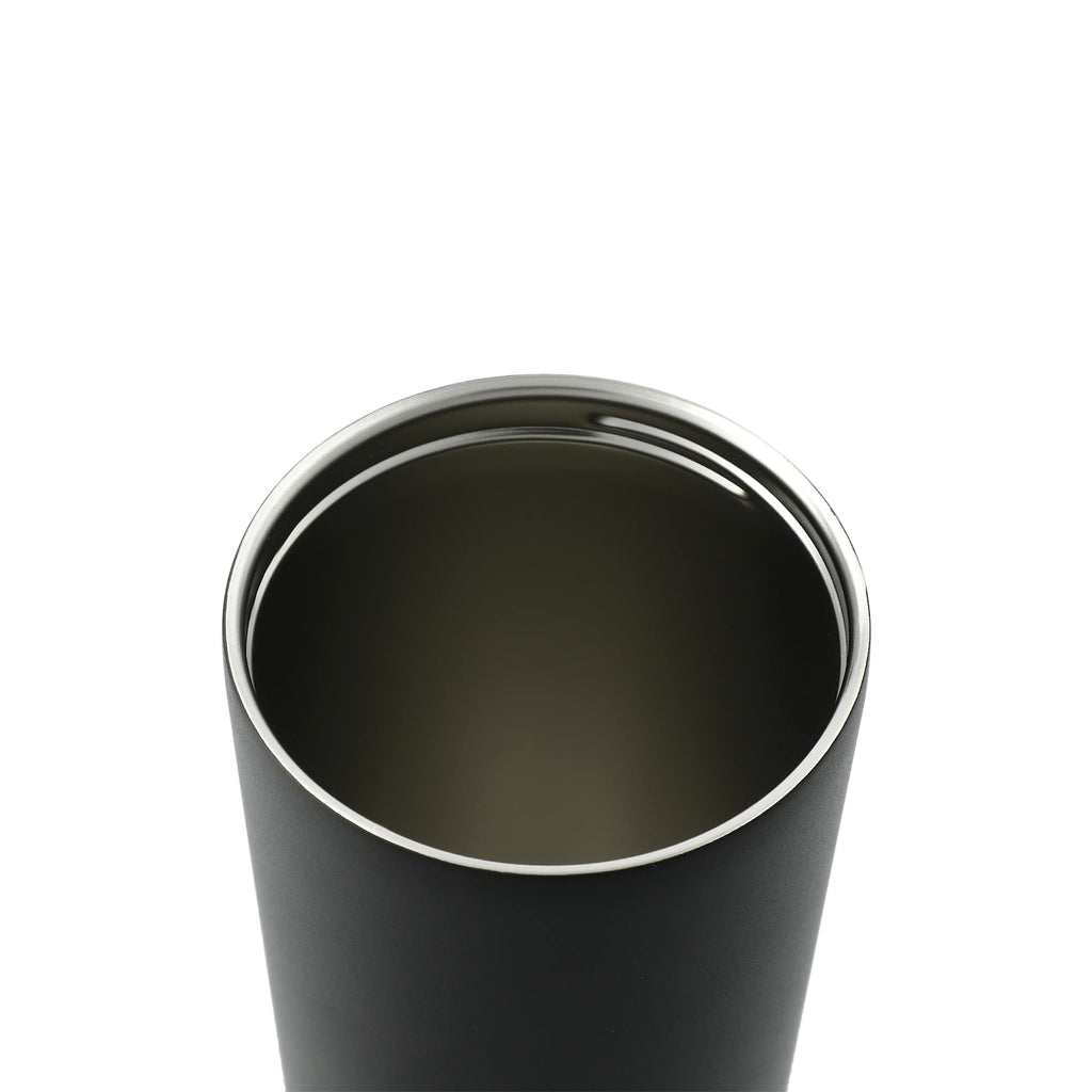 Maia Copper Insulated Tumbler with Two Lids, 24 oz Full Color - Black - Left Angle 3