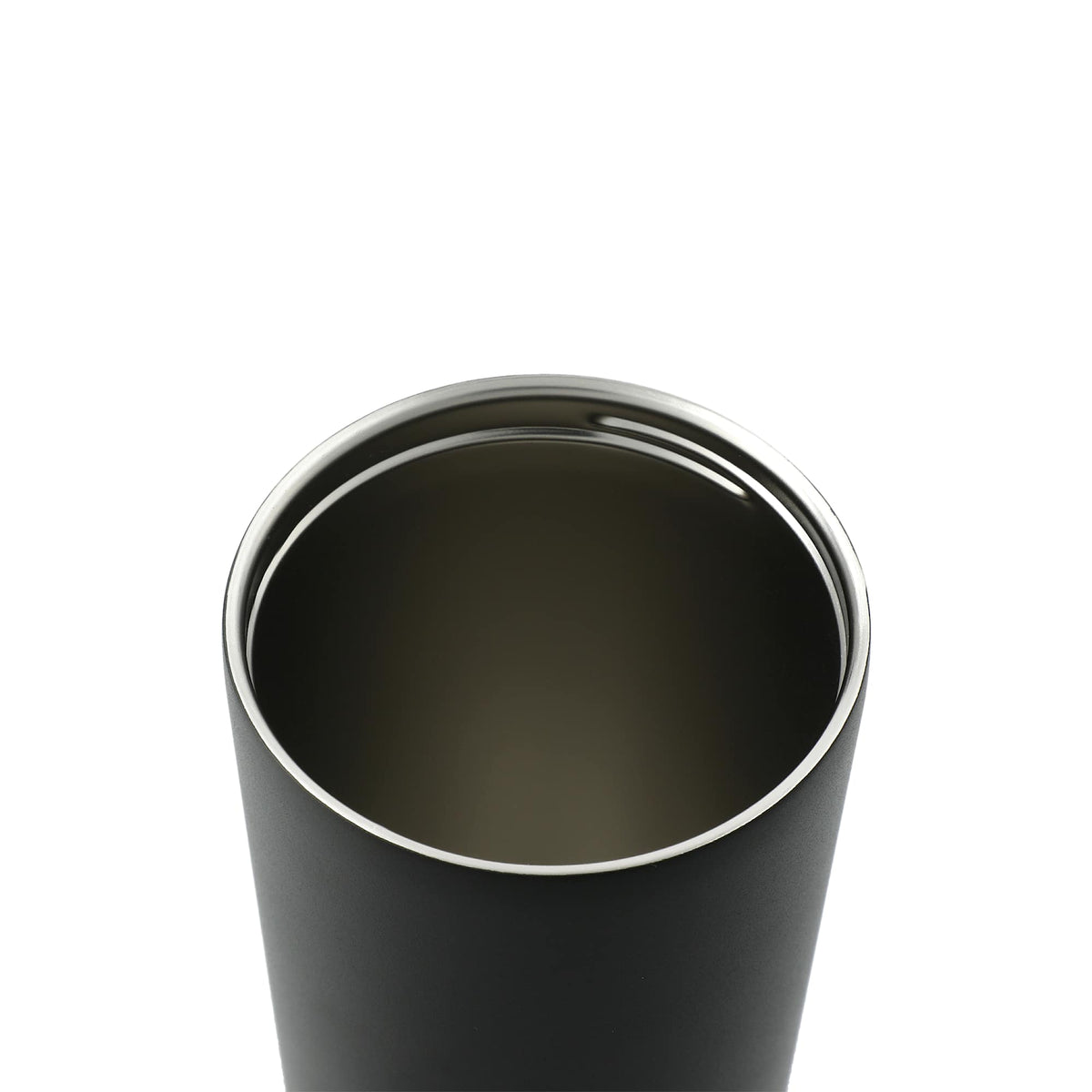 Maia Copper Insulated Tumbler with Two Lids, 24 oz Full Color - Black - Left Angle 3