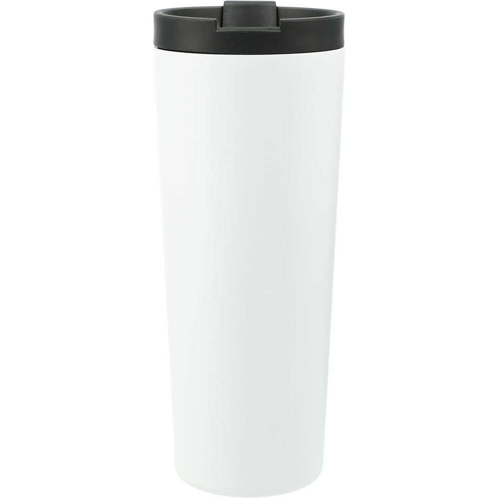 Maia Copper Insulated Tumbler with Two Lids, 24 oz Full Color - White - Back