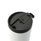 Maia Copper Insulated Tumbler with Two Lids, 24 oz Full Color - White - Left Angle