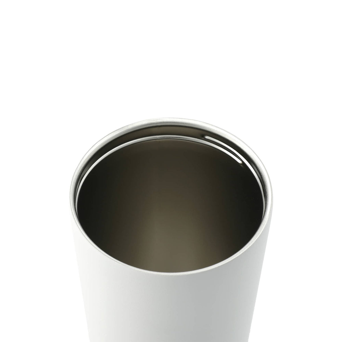 Maia Copper Insulated Tumbler with Two Lids, 24 oz - White - Left Angle 3