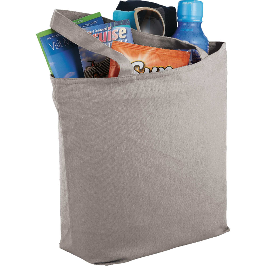 Maine Zippered Cotton Canvas Tote, 8 oz Embroidery - Natural - Photo 5