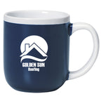 Majestic Mug, 17 oz - Cobalt Blue With White - Ceramic