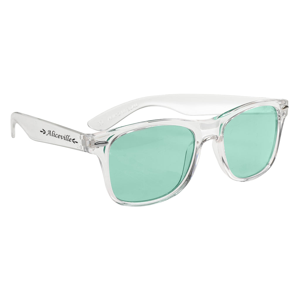 Malibu Sunglasses, Crystalline - Green - Silk Screen