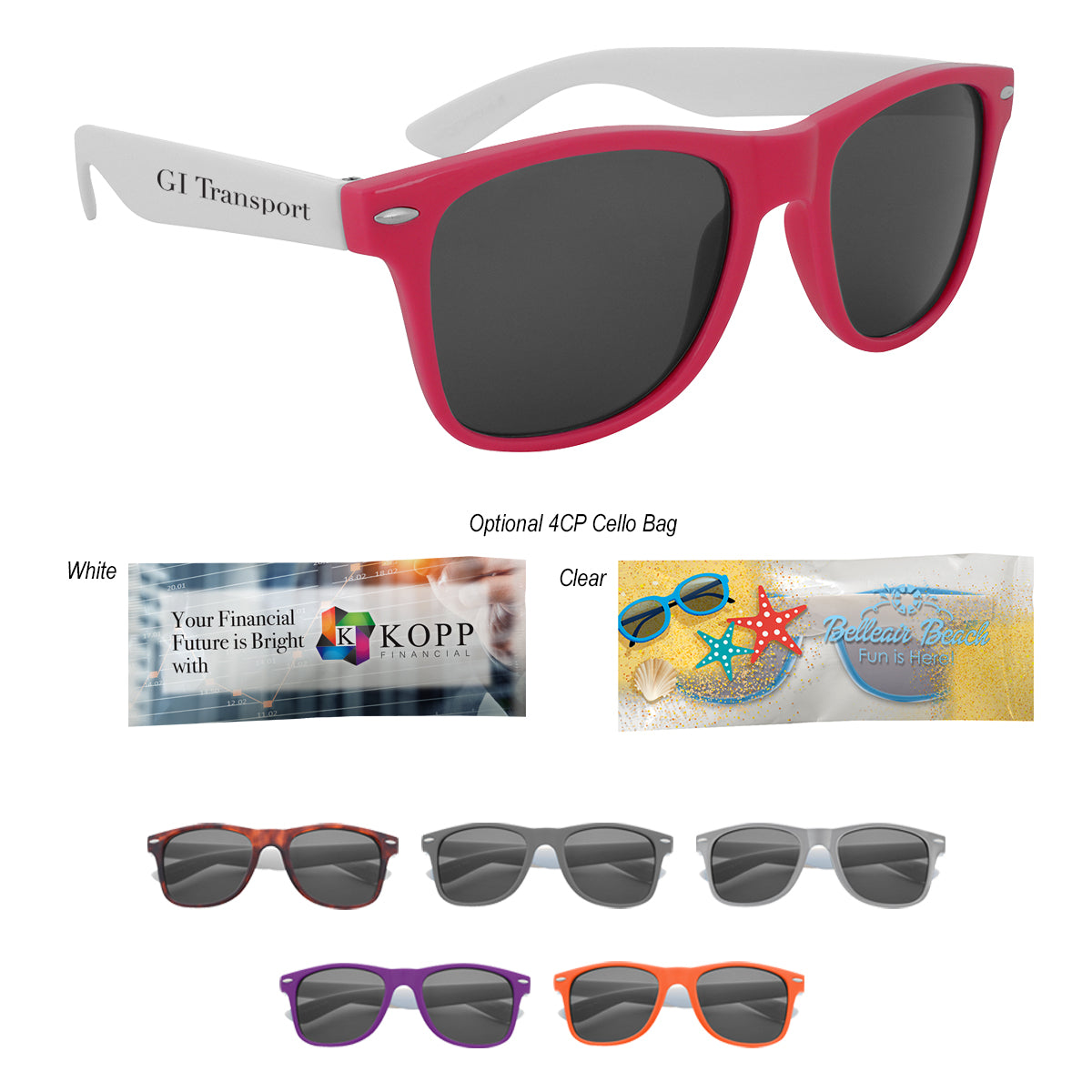 Malibu Sunglasses in Colorblock