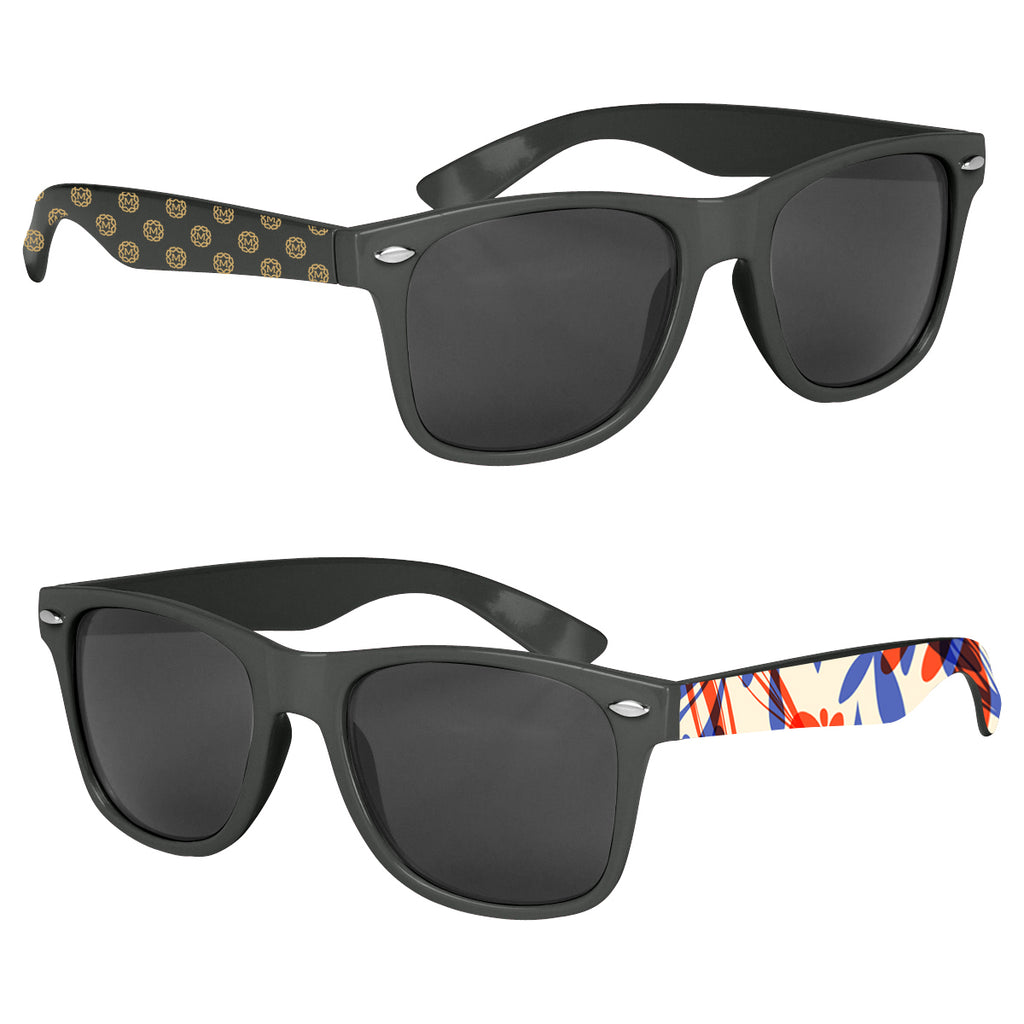 Malibu Sunglasses in Full Color - Black - Printed