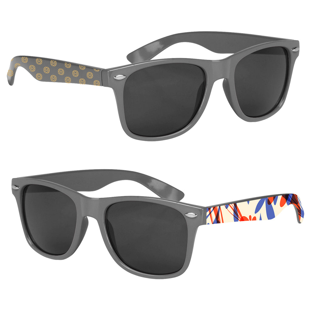 Malibu Sunglasses in Full Color - Gray - Printed