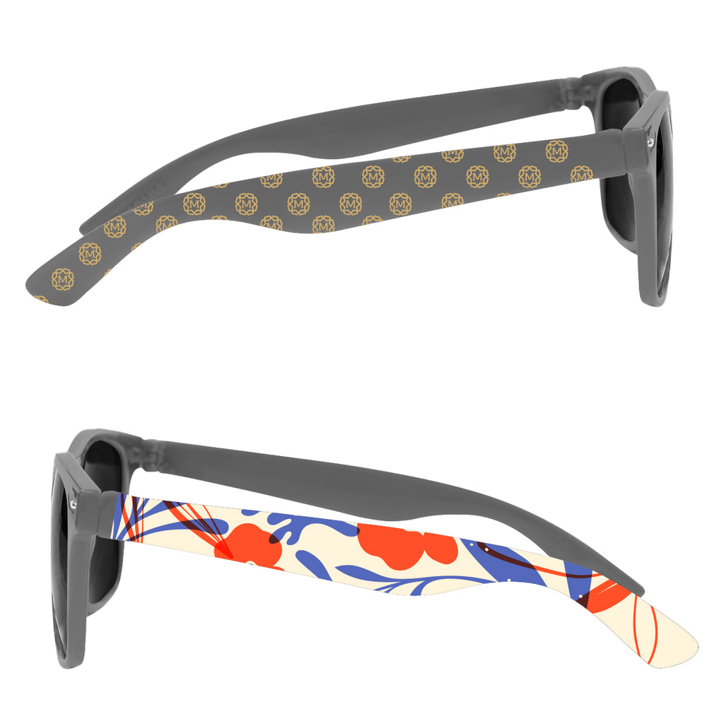 Malibu Sunglasses in Full Color - Gray - Side_Megabrite