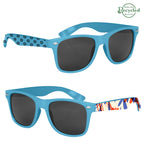 Malibu Sunglasses in Full Color - Light Blue - Megabrite