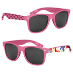Malibu Sunglasses in Full Color - Pink - Printed