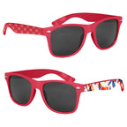 Malibu Sunglasses in Full Color - Red - Printed