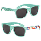 Malibu Sunglasses in Full Color - Seafoam - Printed