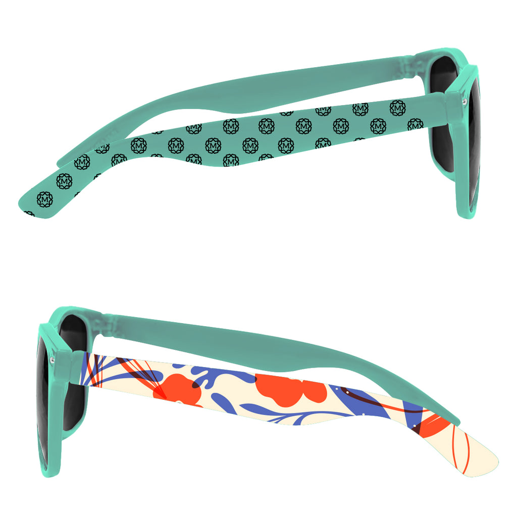 Malibu Sunglasses in Full Color - Seafoam - Side_Megabrite