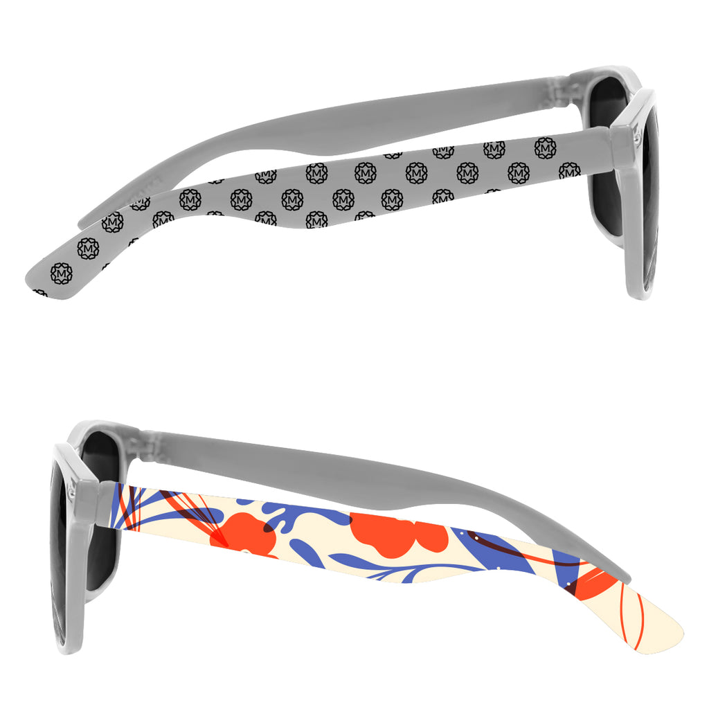 Malibu Sunglasses in Full Color - Silver - Side_Megabrite