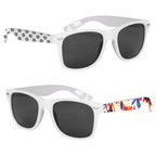 Malibu Sunglasses in Full Color - White - Printed