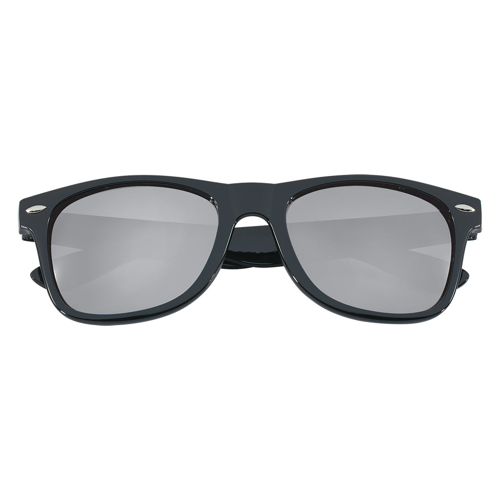 Malibu Sunglasses, Mirrored - Silver - Front