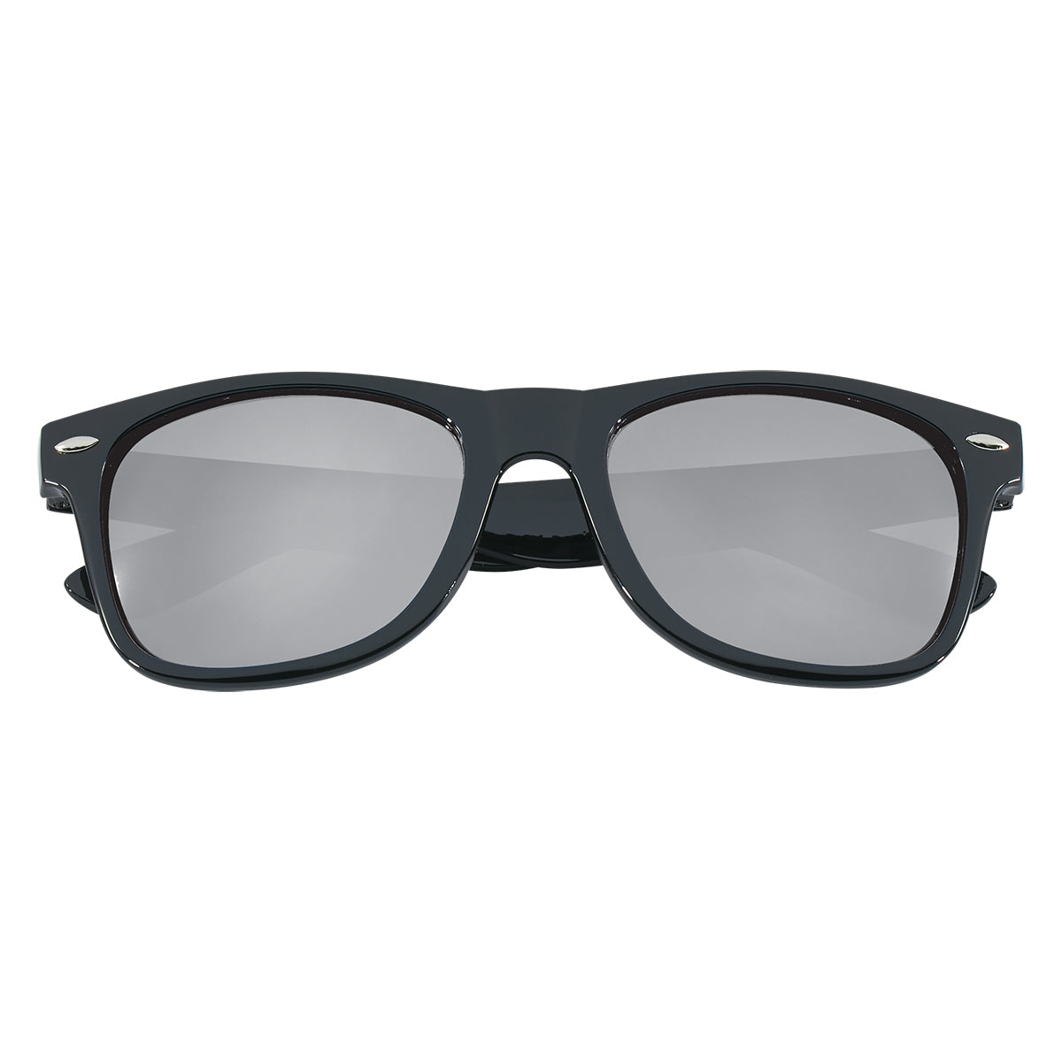Malibu Sunglasses, Mirrored - Silver - Front