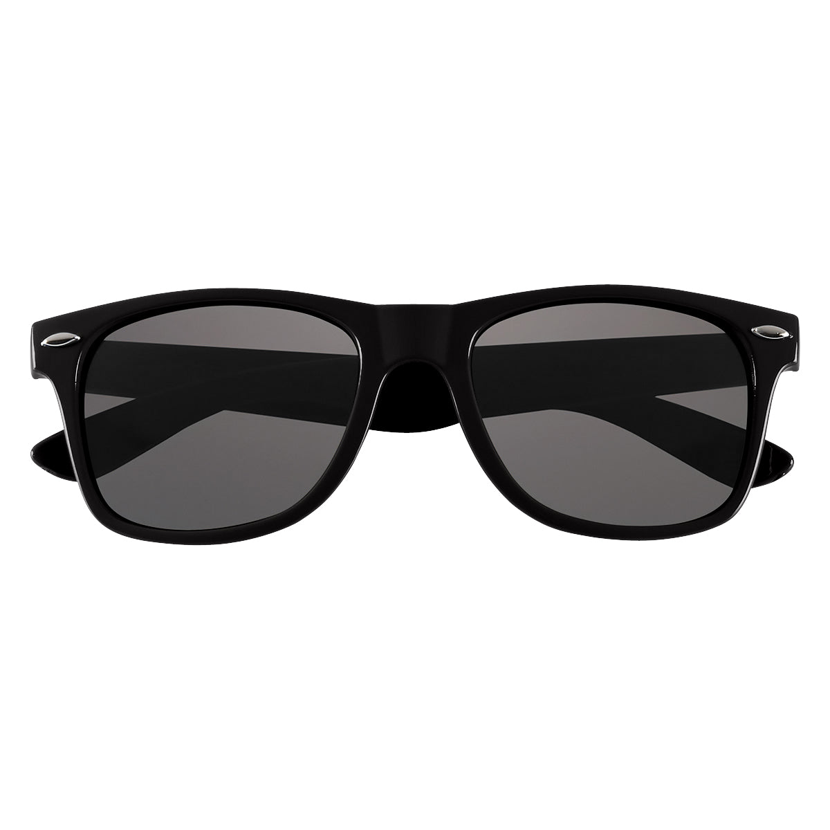 Malibu Sunglasses, Polarized - Black - Front