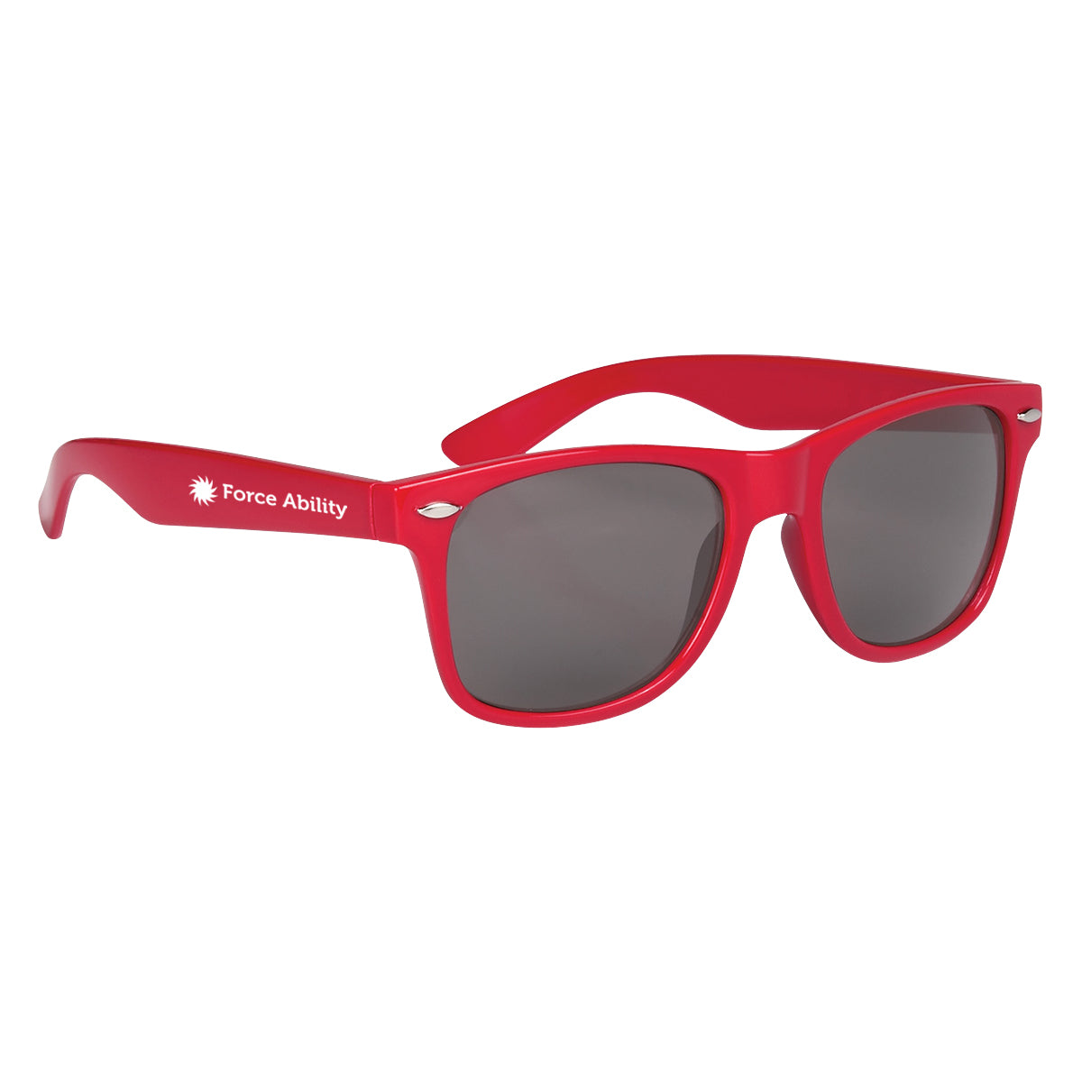 Malibu Sunglasses, Polarized - Red - Silk Screen