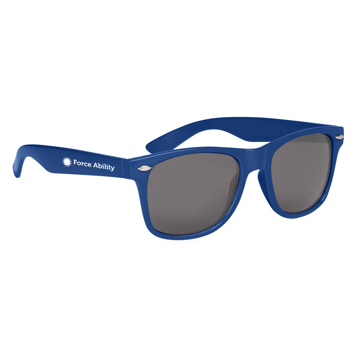 Malibu Sunglasses, Polarized - Royal Blue - Silk Screen