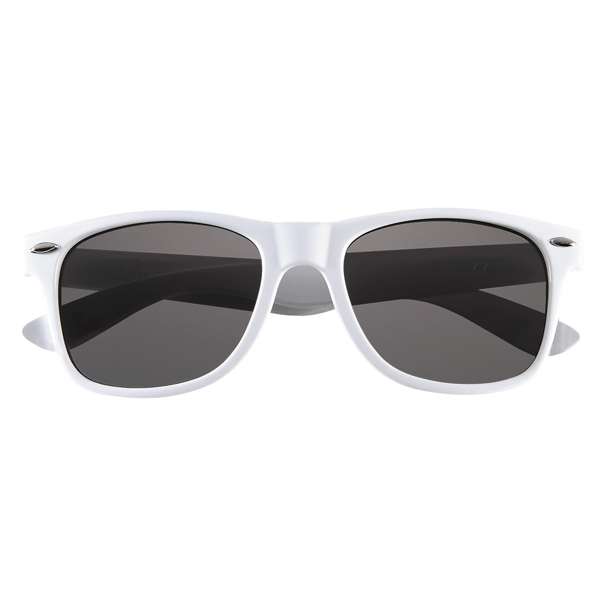 Malibu Sunglasses, Polarized - White - Front