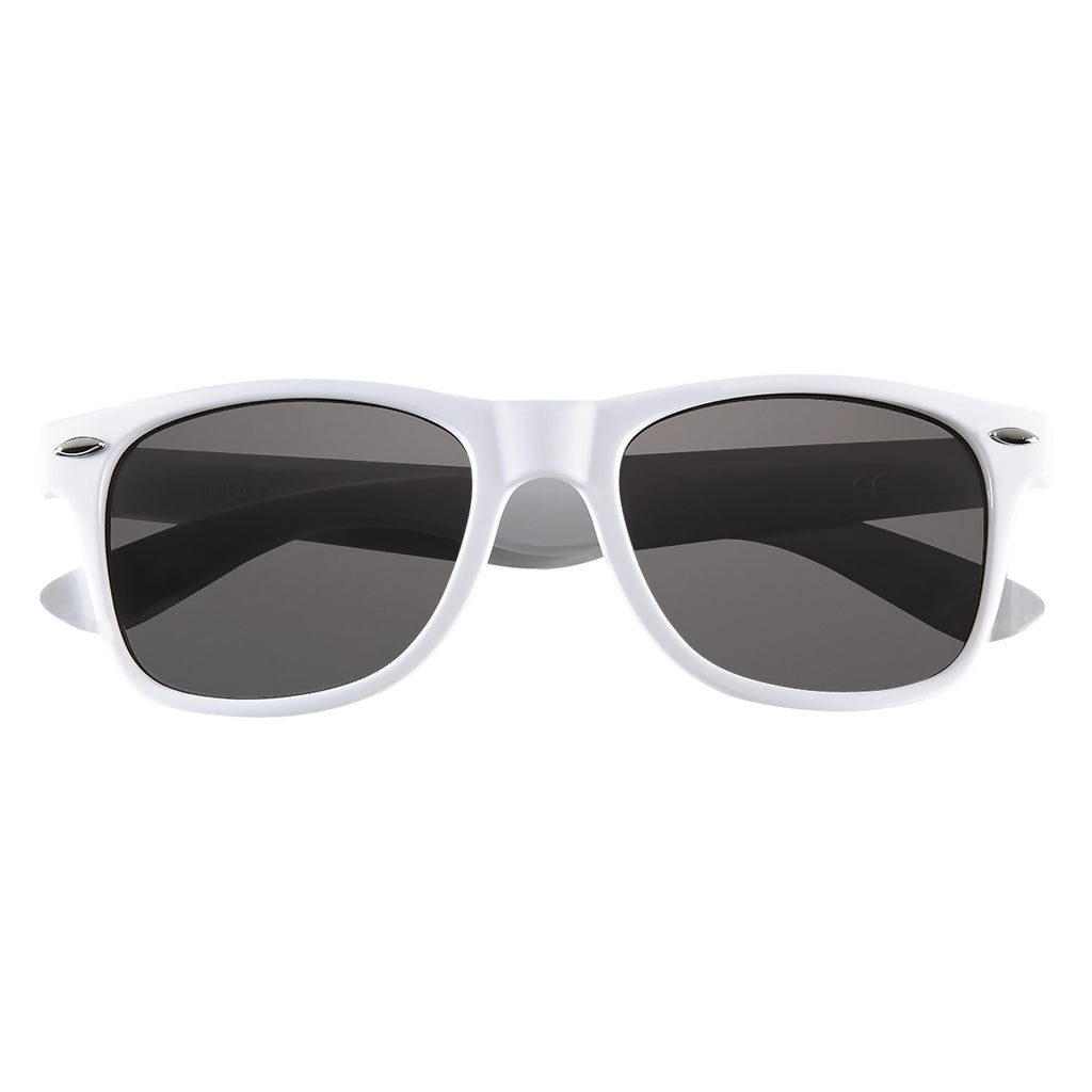 Malibu Sunglasses, Polarized - White - Front