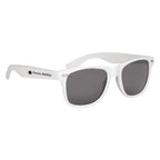 Malibu Sunglasses, Polarized - White - Silk Screen
