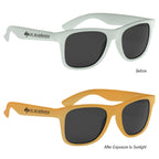 Malibu Sunglasses That Change Color - Orange - Silk Screen