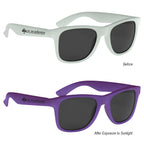 Malibu Sunglasses That Change Color - Purple - Silk Screen