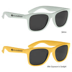 Malibu Sunglasses That Change Color - Yellow - Silk Screen