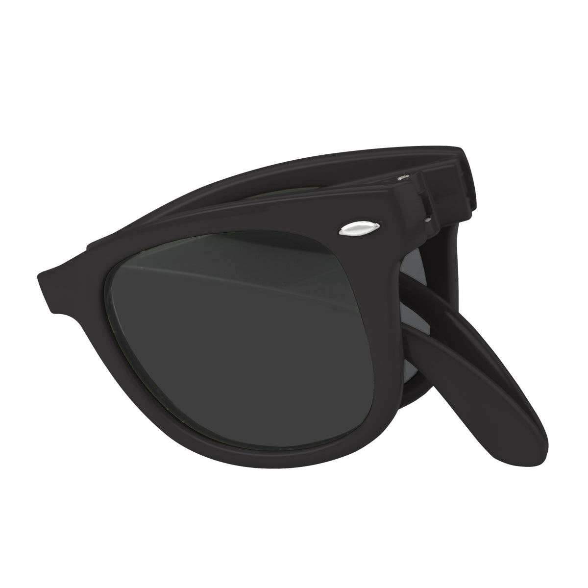 Malibu Sunglasses That Fold - Black - Folded1