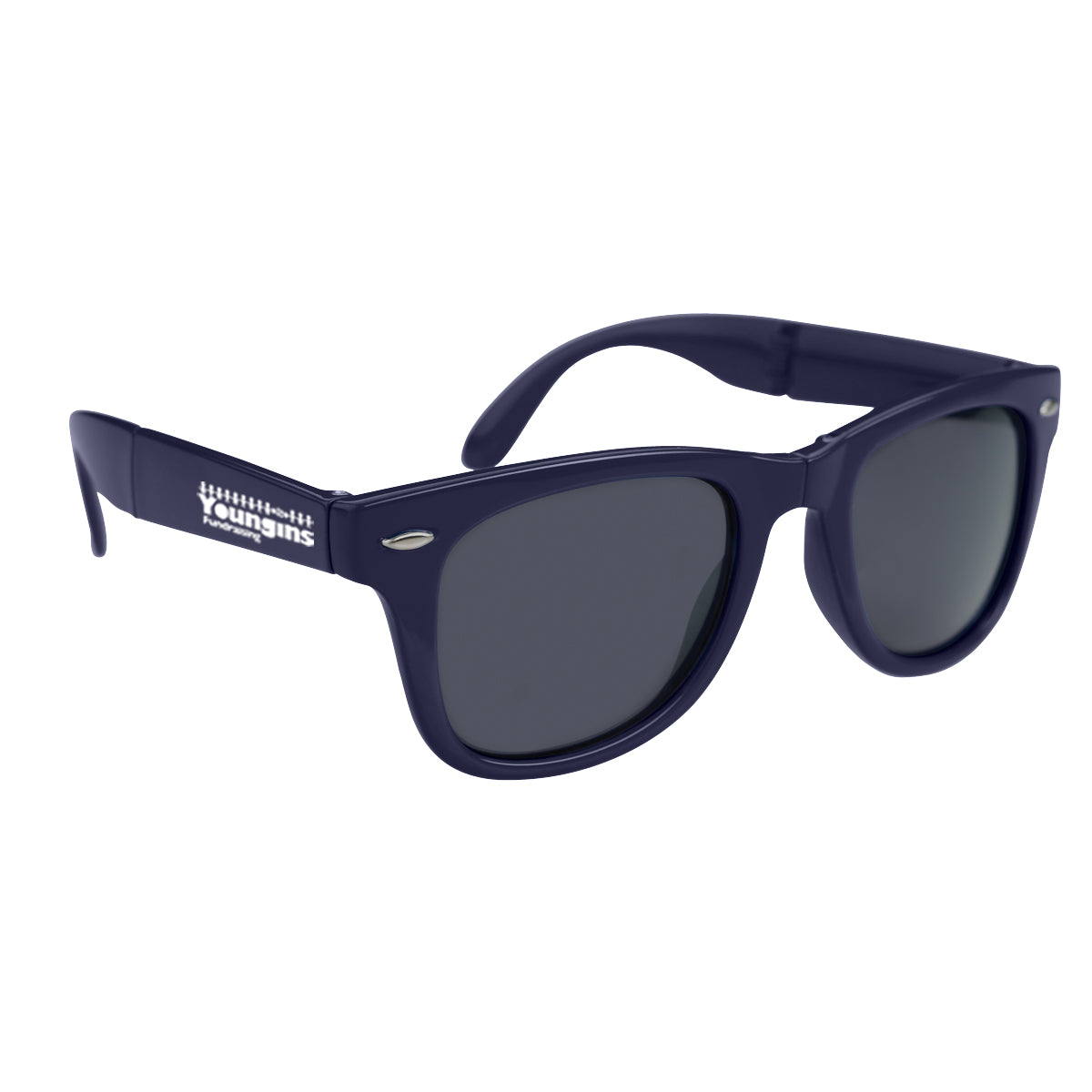 Malibu Sunglasses That Fold - Navy - Pad Print