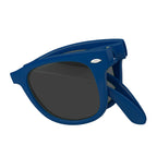 Malibu Sunglasses That Fold - Royal Blue - Folded1