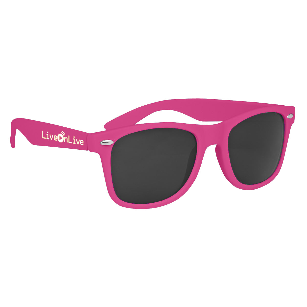 Malibu Sunglasses, Velvet Touch - Pink - Silk Screen