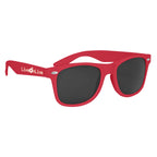 Malibu Sunglasses, Velvet Touch - Red - Silk Screen