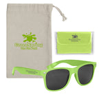 Malibu Sunglasses with Cloth and Pouch - Malibu Sunglasses With Microfiber Cloth and Pouch